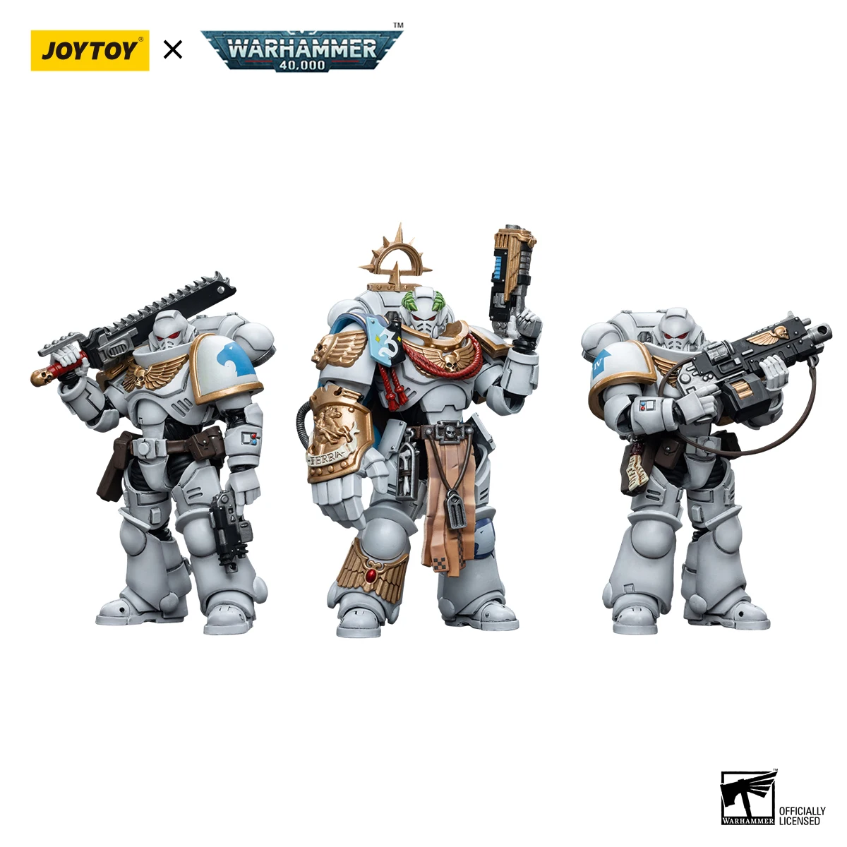 InStock JOYTOY Warhammer 40K Space Marines White Consuls Капитан Messinius 1:18 Фигурки Игровая модель Меха Коллекция игрушек Орнамент