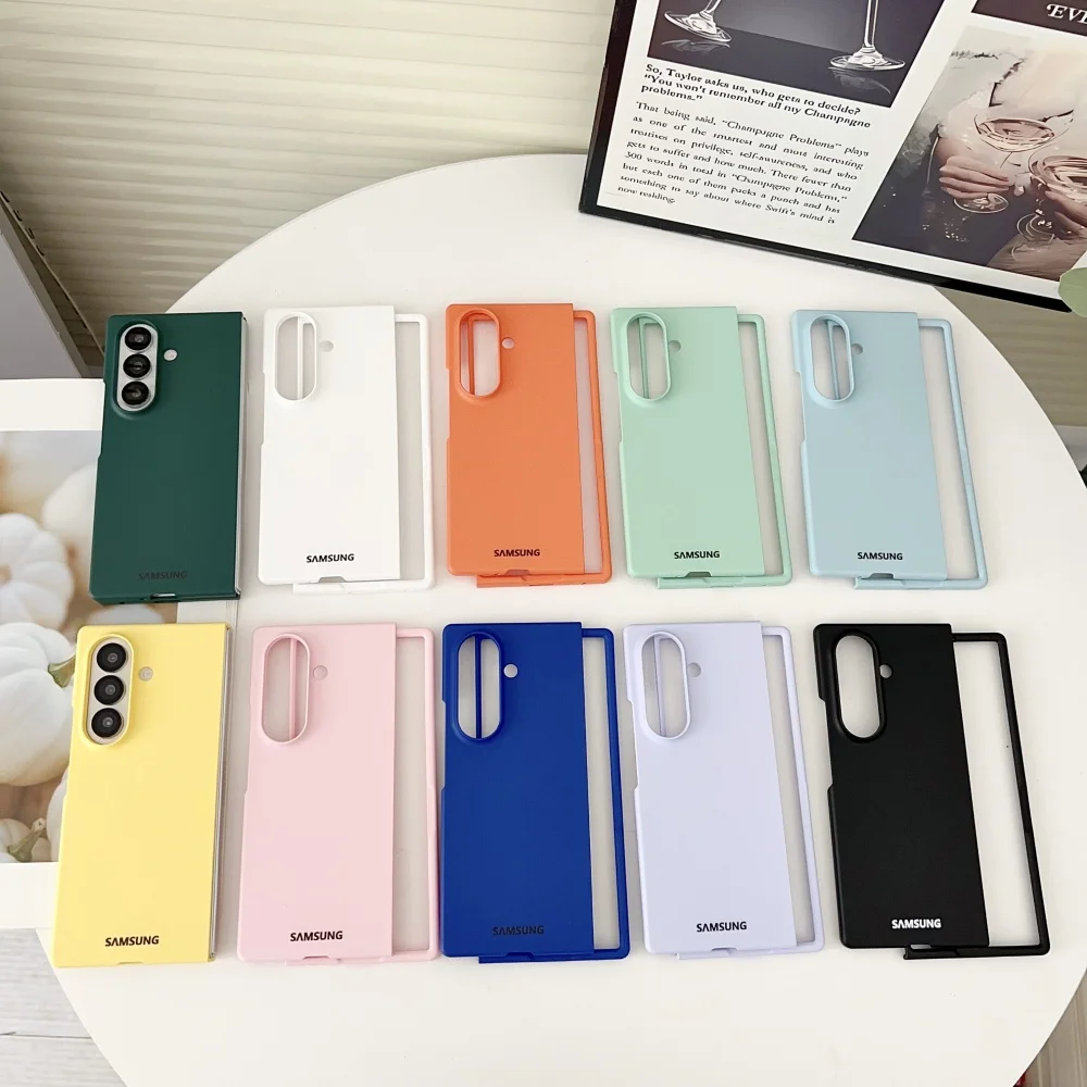 Фото Тонкий ультратонкий жесткий чехол Fold 7 для Samsung Galaxy Z Fold 6 7 5 4 3 FoId7 FoId6 FoId5 FoId4 Skin Feel Full Body Protect Back Cover №2
