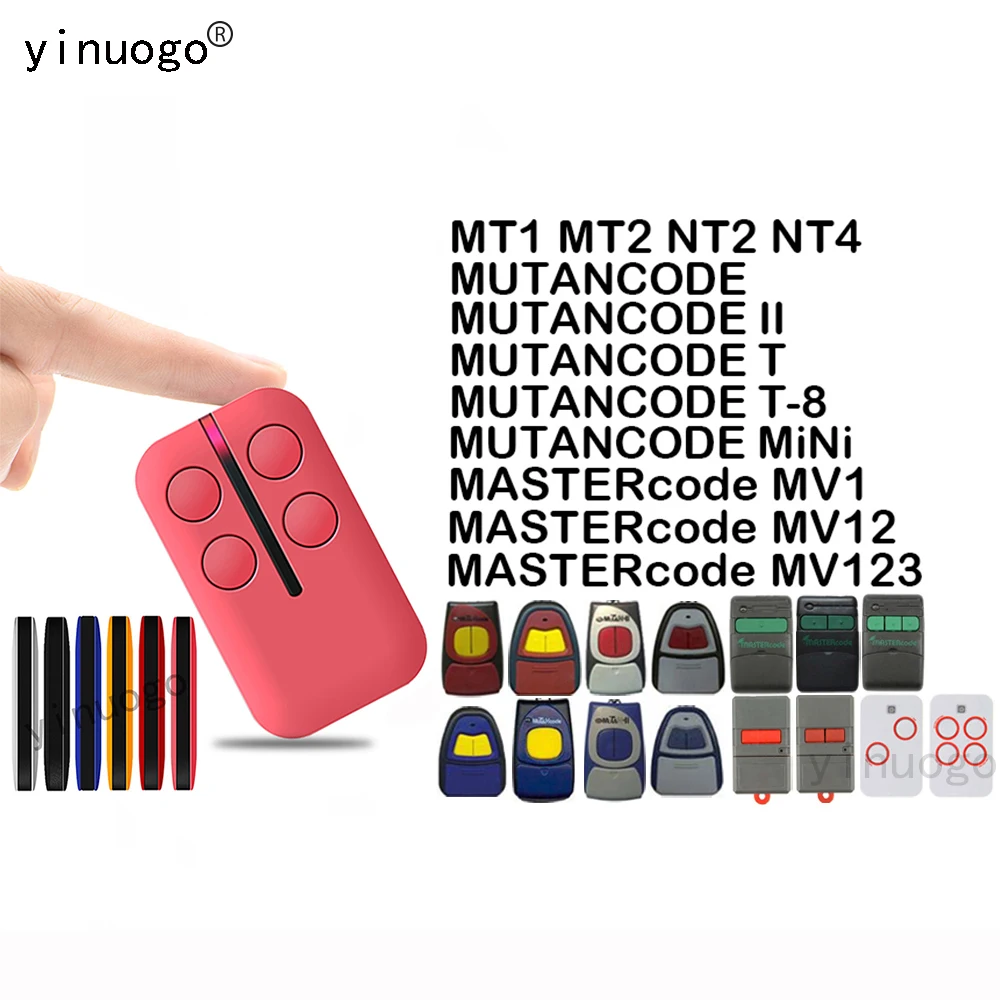 Дистанционное управление на гаражную дверь CLEMSA MUTANCODE II/T/T-8/MINI MASTERCODE MV1 MV12 MV123 MT1 MT2 NT2 NT4, беспроводной передатчик