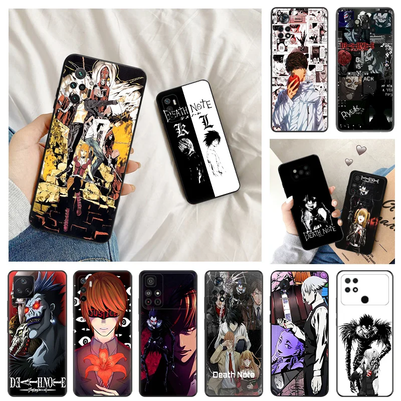 Ультратонкий силиконовый чехол для телефона Xiaomi Poco X3 Pro X4 X5 C61 F3 F4 F5 C40 C50 C51 M5 M4 M3 Death Note
