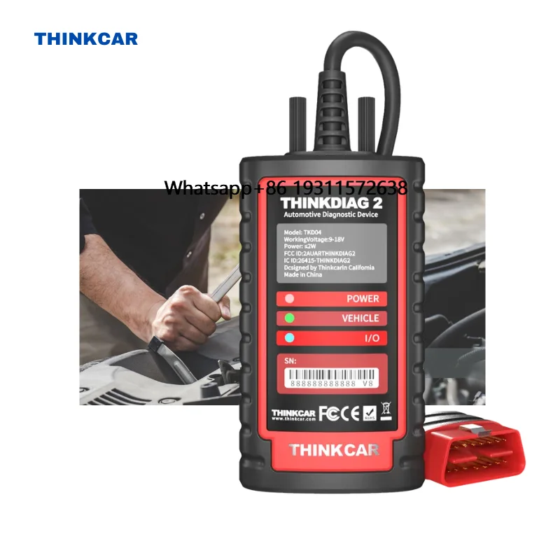 Thinkdiag 2, полный системный сканер Obd2, считыватель кодов Thinkcar, универсальный автомобильный диагностический сканер, инструмент