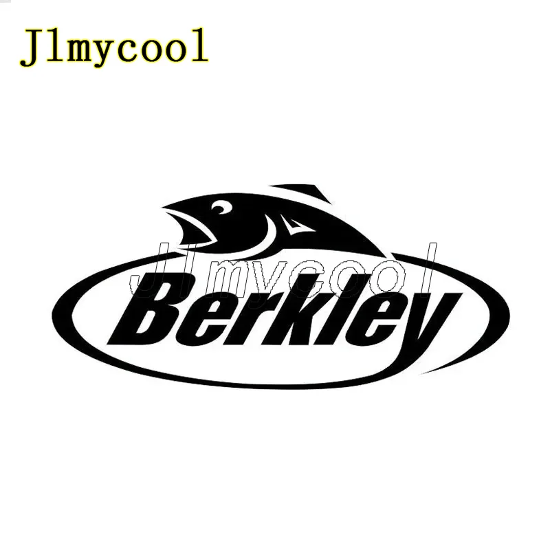 17,1 см * 7,6 см Berkley, рыболовные снасти, приманки для лодки, виниловая наклейка для автомобиля, автомобильные аксессуары, забавная наклейка для автомобиля, черная, серебристая наклейка