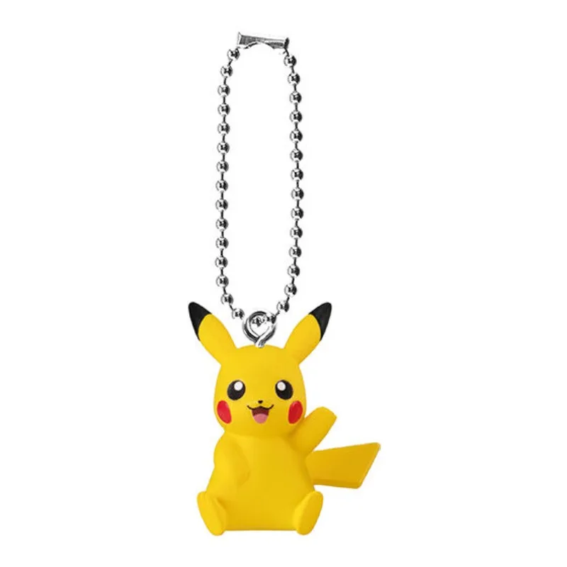 Фото Брелок для ключей Pokémon Pikachu Jolteon Gashapon, кукла, кулон, коллекционные игрушки, подарки для детей, праздничные подарки, экшн-фигурка, модель игрушки №2