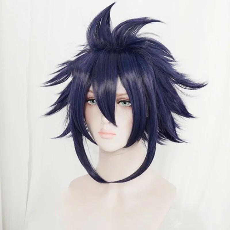 Аниме My Hero Academia Tamaki Amajiki Косплей Парик Boku No Hero Academia Косплей Tamaki Amajiki 28 см Синие парики + Кепка для парика