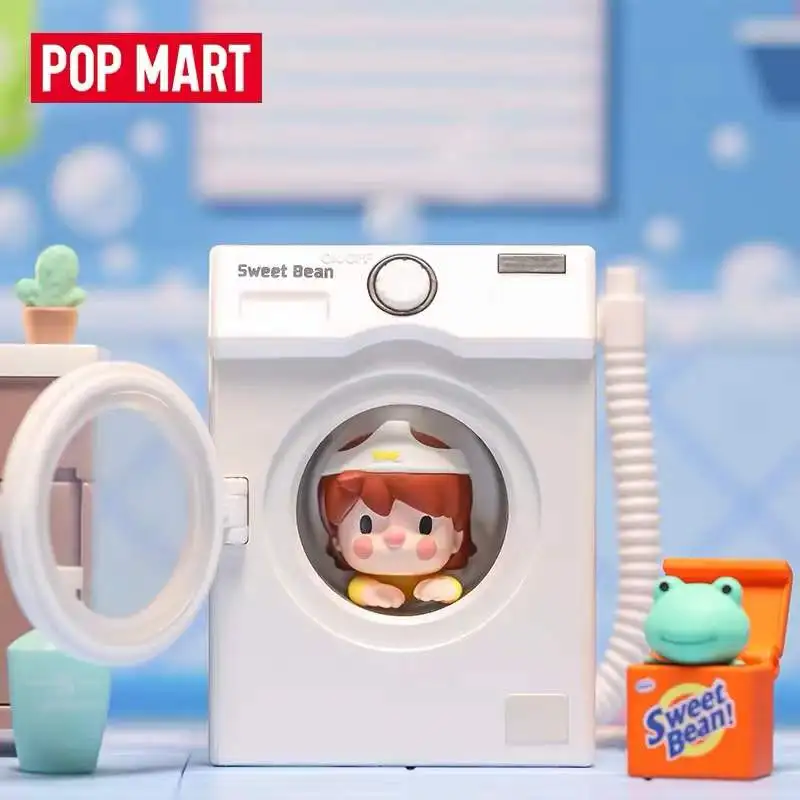 Фото POP MART Sweet Bean I Am Here Series глухая коробка Toy Kawaii Doll, экшн-фигурка коллекционная фигурка, модель сюрприза, загадочная коробка №3