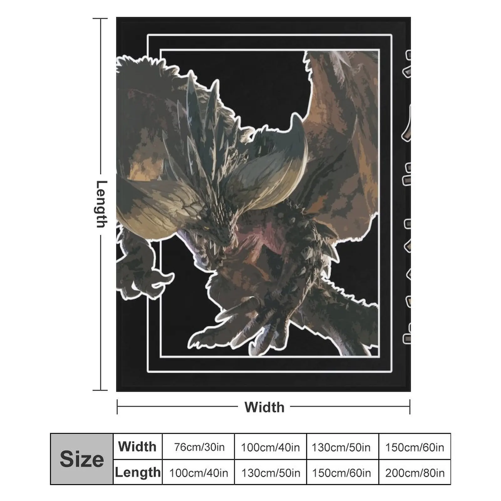 Нергигант (?????????????3???) Одеяло MHW 3, роскошные одеяла для дивана St (art.: 3920cd6a23468) - 3920cd6a23468
