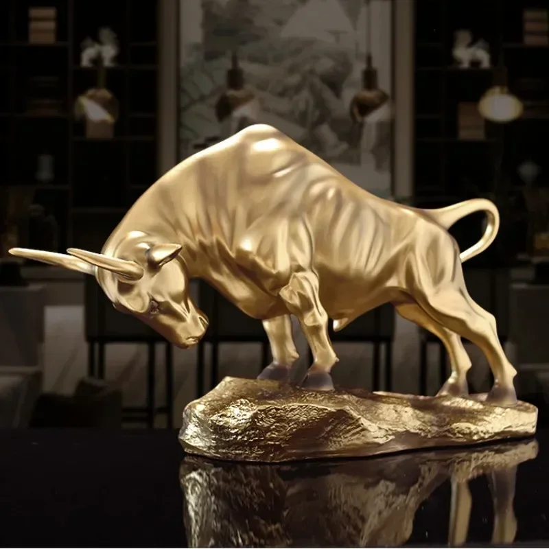 Декоративное украшение для дома Lucky Taurus, креативный современный книжный шкаф для офиса и рабочего стола в форме коровы, высокого качества, украшение для рынка быков