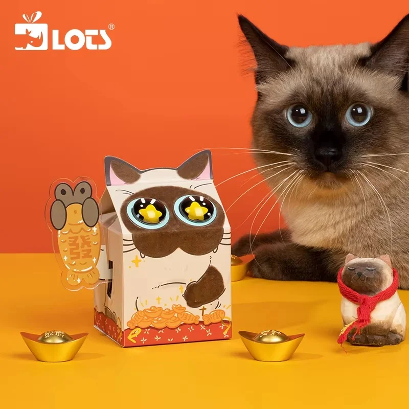 Azuki San Rocking Forest, сиамская музыкальная шкатулка Maneki Neko, восьмицветная коробка, фигурка, благословение, украшения, аниме, периферийные устройства, подарок на день рождения