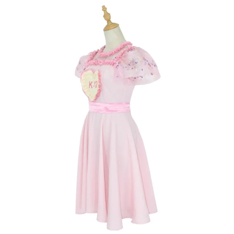Фото Костюм для косплея Angelita из аниме K-12 Cry Baby, трапециевидный, с короткими рукавами-фонариками, розовое, фиолетовое платье, Женская юбка на Хэллоуин №3
