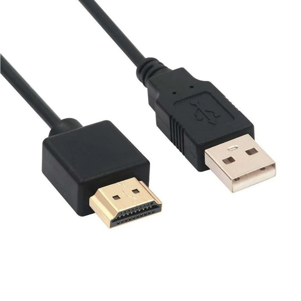 Кабель питания с USB на HDMI-совместимый штекер-штекер зарядный кабель разветвитель адаптер для смарт-устройств USB 2,0 на HDMI