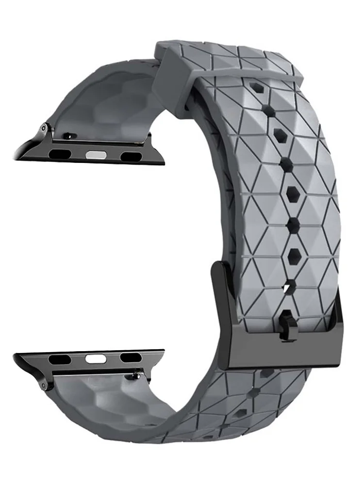 Ремешок для apple watch Band Ultra 44 мм 49 мм 45 мм 41 мм 40 мм, браслет с рисунком футбольного мяча для iwatch Series 3/4/5/6/7/SE/8