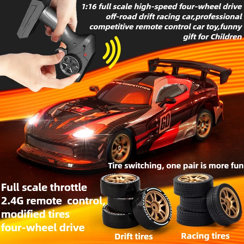 Игрушечный автомобиль Cool Stuff, забавный подарок: 16 высокоскоростных 4WD радиоуправляемый дрифт-автомобиль, модель автомобиля с дистанционным управлением, альпинистские внедорожные радиоуправляемые автомобили, игрушки для мальчиков