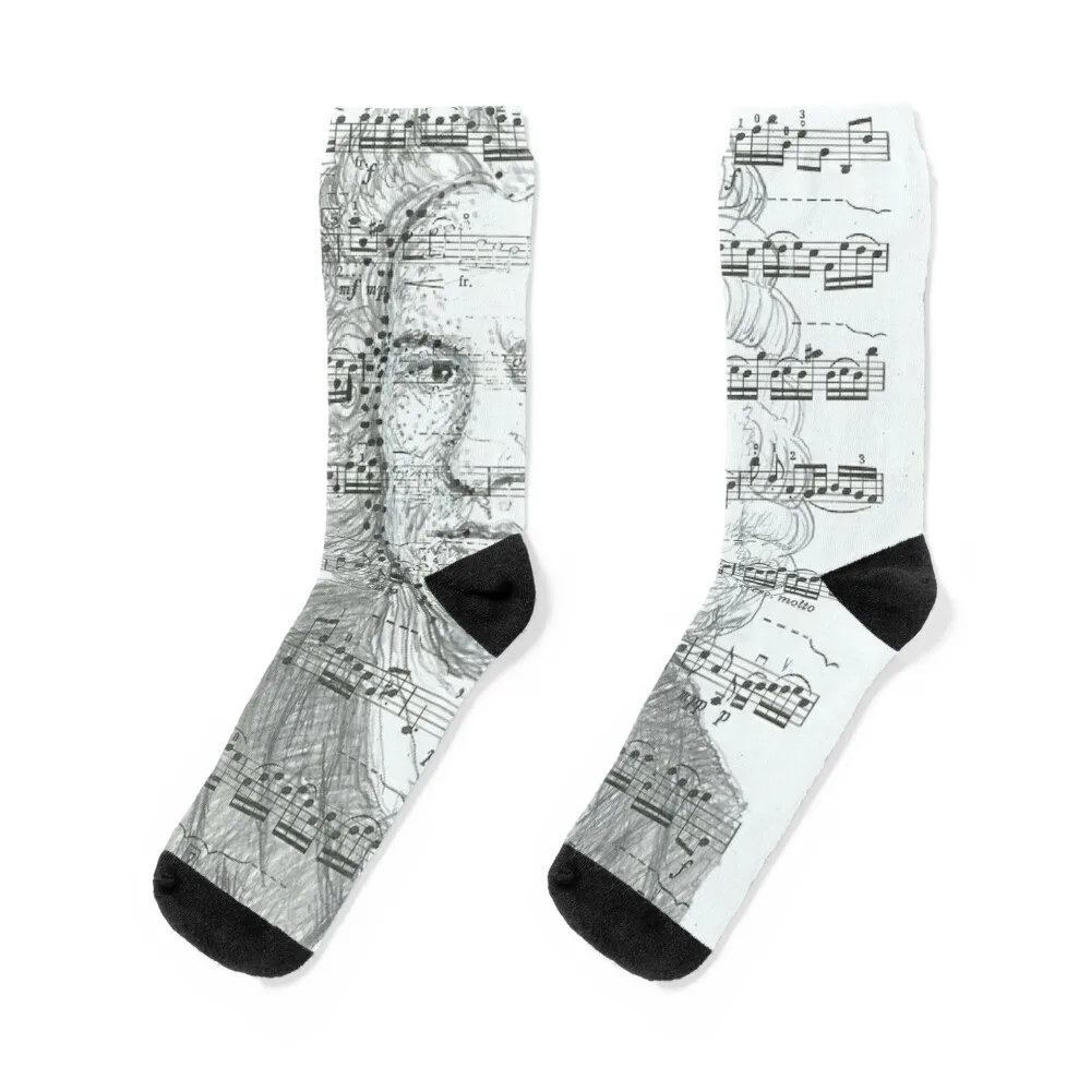 Женские носки с подогревом Johann Bach, классическая музыка, летние носки для мальчиков
