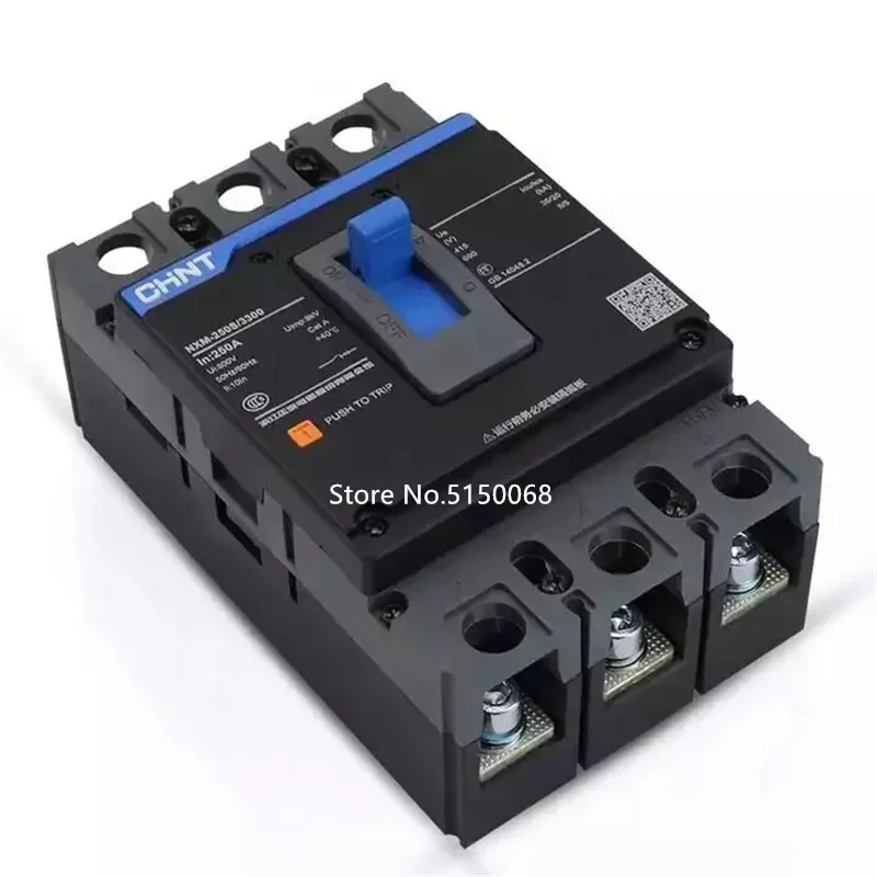CHINT 10A-630A MCCB NXM серии 3P 4P Автоматический выключатель в литом корпусе EZC100 NSX100 NSX100F EZC100F EZC100H 100A 125A 250A 630A