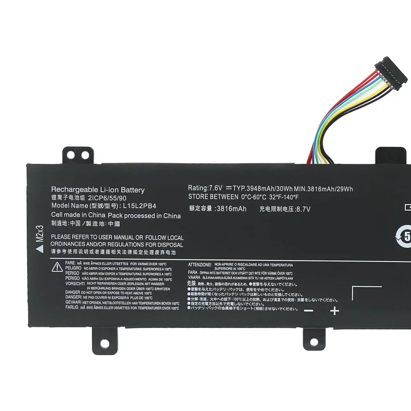 Фото WangQiu L15L2PB4 L15M2PB3 L15S2TB0 L15C2PB3 L15C2PB5 Аккумулятор для ноутбука Lenovo ideapad 310 Touch-15IKB/ISK 7,6 В 30 Втч 3948 мАч №3