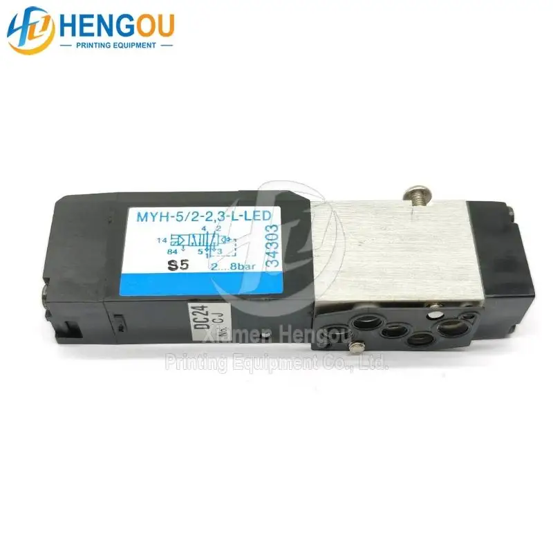 Фото MYH-5/2-2 3-L-LED 34303 Цилиндр электромагнитного клапана для печатных деталей Hengoucn №3