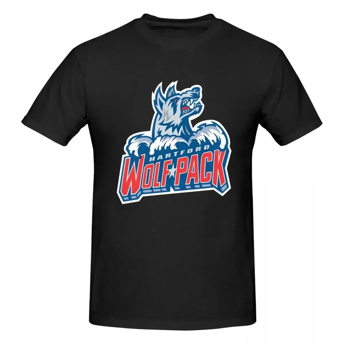 Футболка Hartford Wolf Pack из 100% хлопка, мужские футболки большого размера, мужские футболки с круглым вырезом и коротким рукавом, S-6XL