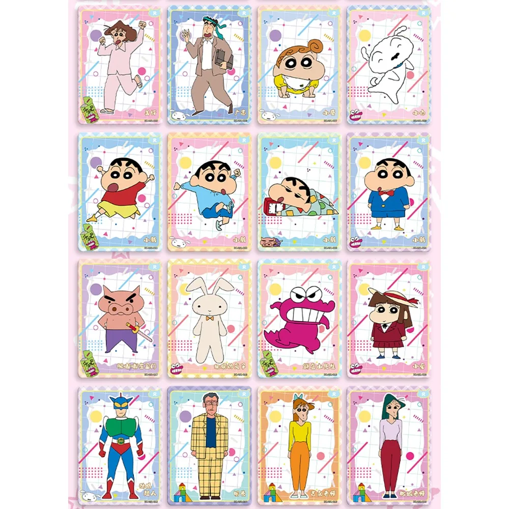 Фото Оригинальные коллекционные карты Kayou Crayon Shin-chan, легкие юмористические семейные повседневные карты Nohara Hiroshi Misae, периферийные карты в стиле аниме, подарок №3