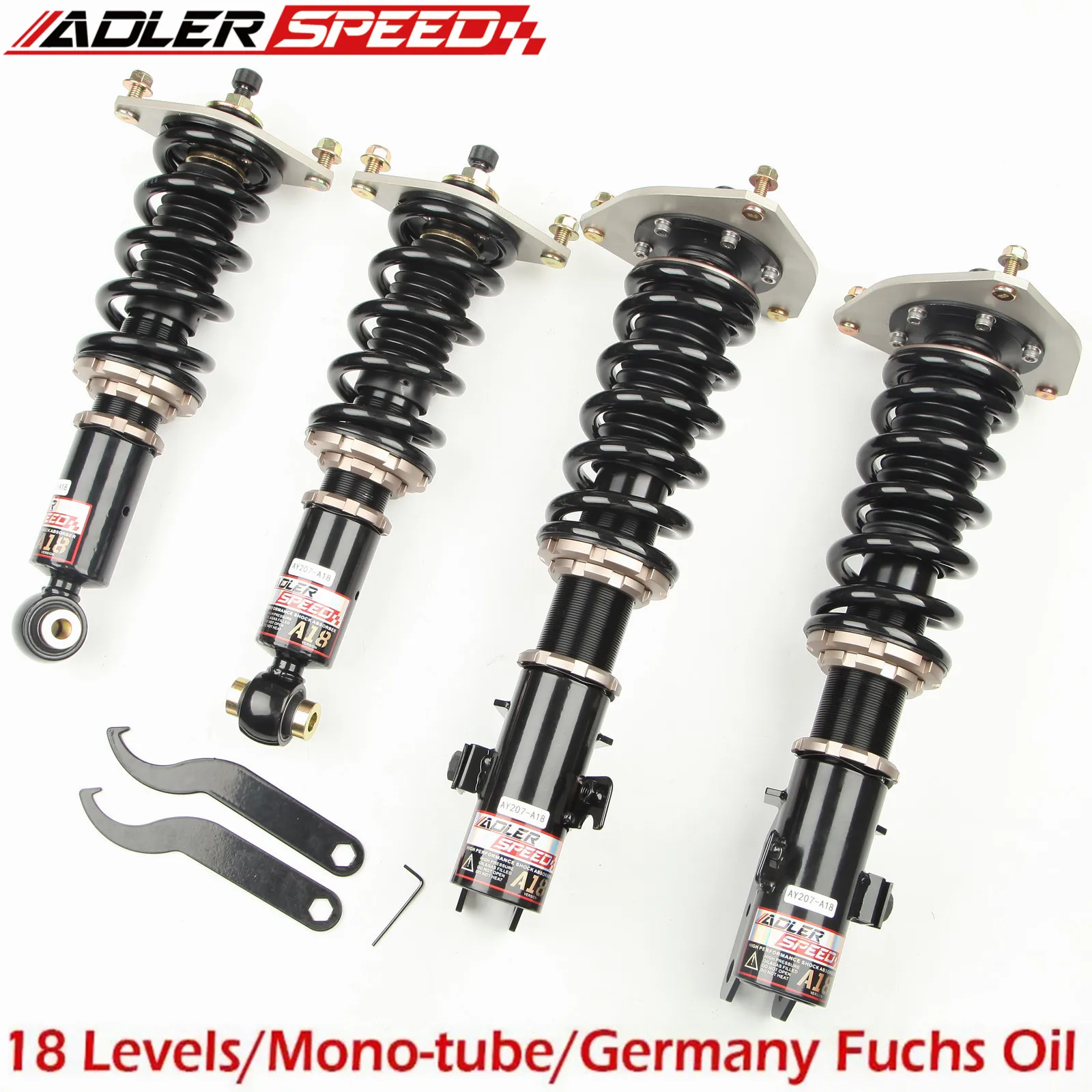 Фото ADLERSPEED 18-уровневый демпфер, комплект для понижения койлов для Subaru WRX и STI VA 15-21 №2