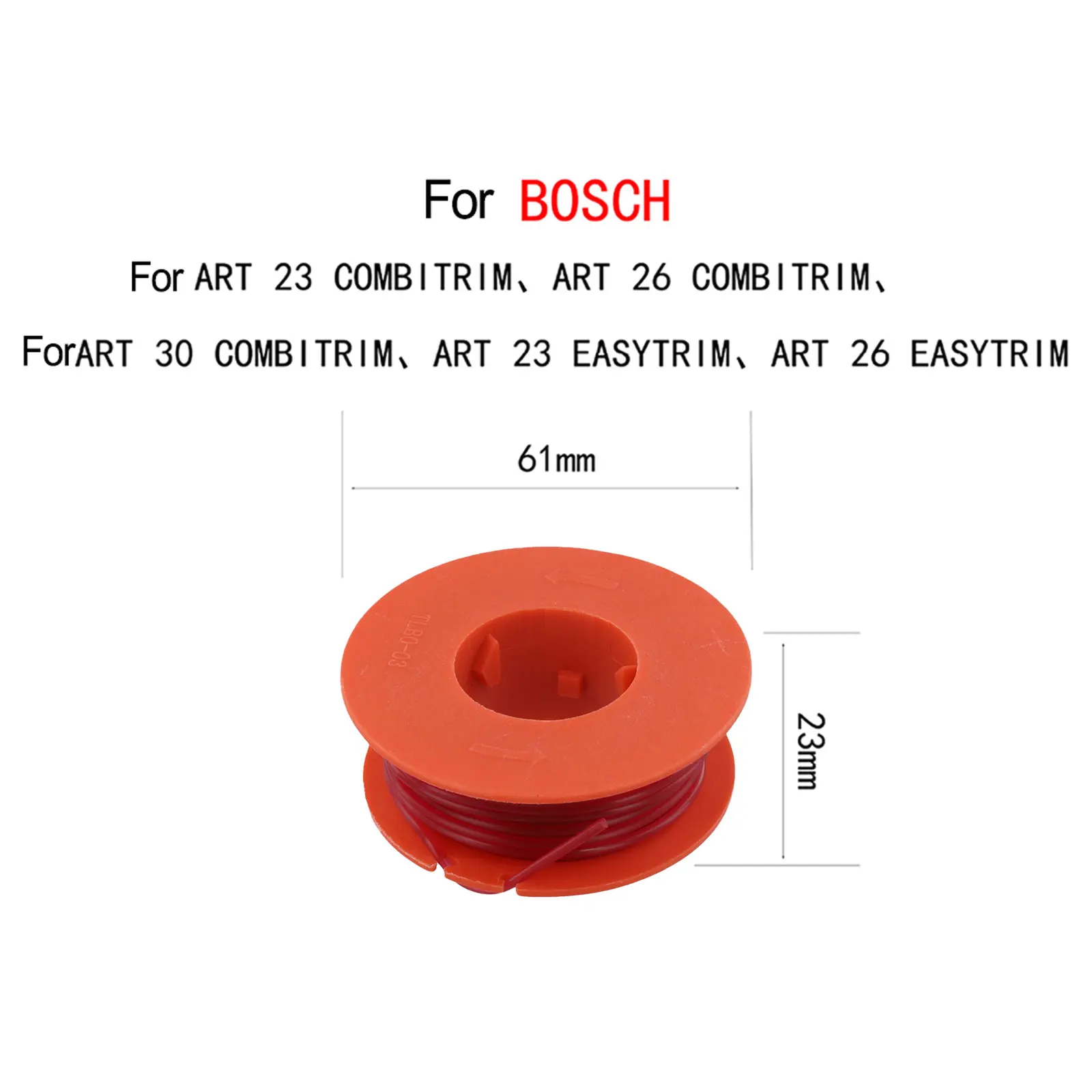 Сменная катушка F016800175 для Bosch ART 23 26 30 Combitrim Easytrim, нейлоновая проволока для триммера, диаметр 1 5 мм, 32 фута