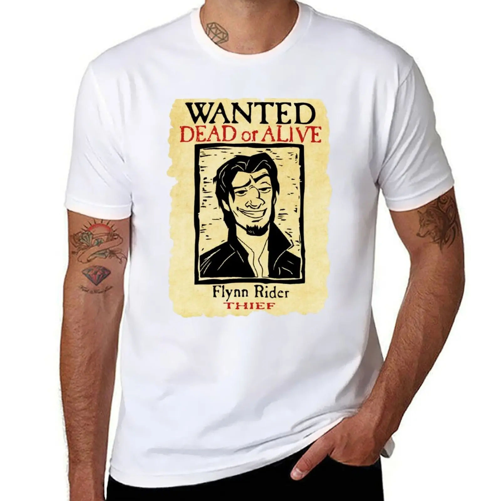 Футболка Wanted-Flynn-Rider-Broken-Nose-Triblend, мужская футболка, хлопковая футболка высокого качества, мужская роскошная футболка
