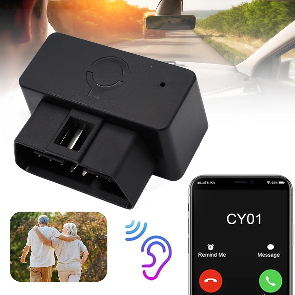 GPS-Трекер OBD 2G для автомобиля, GPS-локатор для определения местоположения автомобиля, маршрута, истории превышения скорости, с защитой от потери, бесплатное веб-приложение