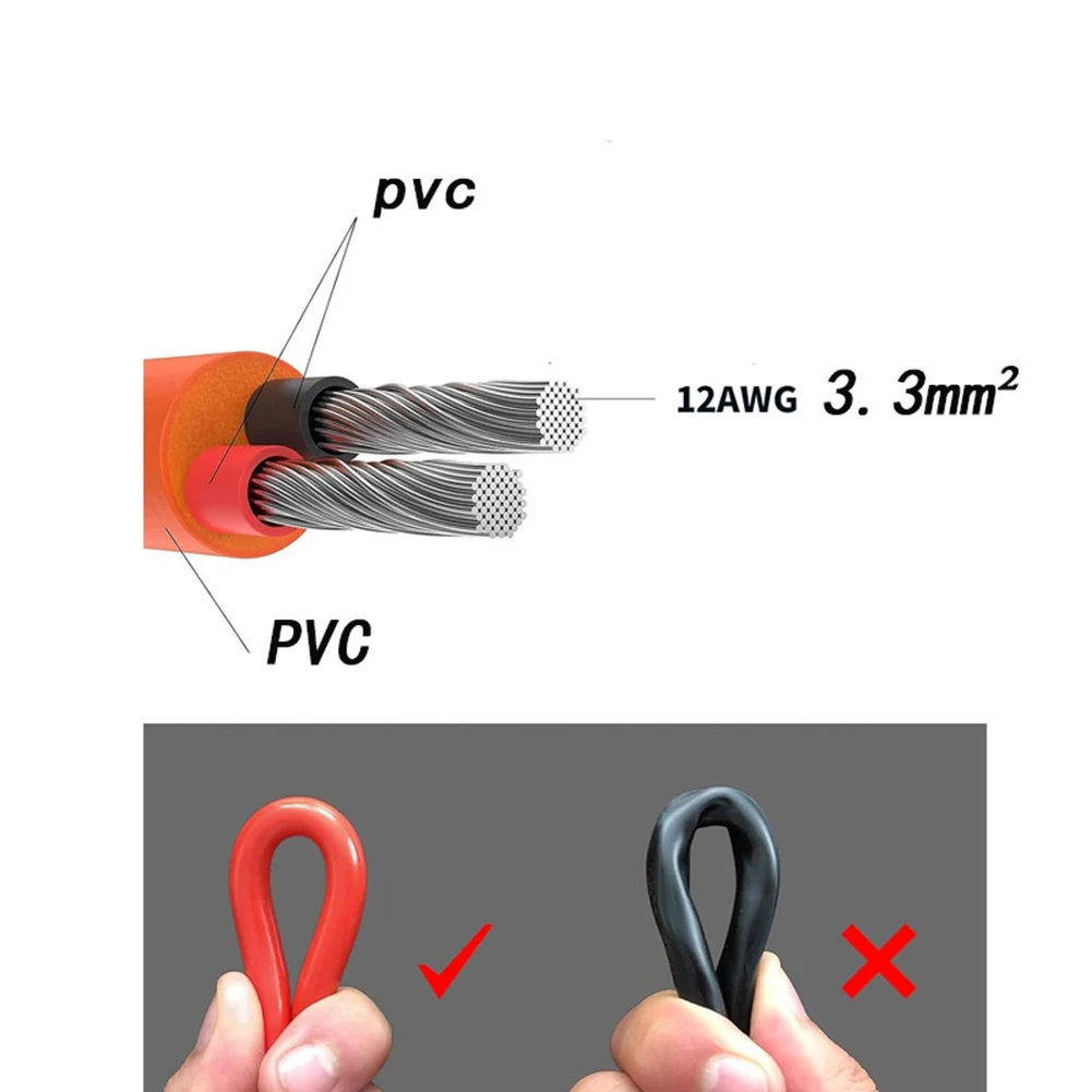Удлинительный кабель для солнечной панели DC8MM 10M 12AWG DC7909 DC8020 Удлинительный кабель для электростанции Эффективная передача энергии