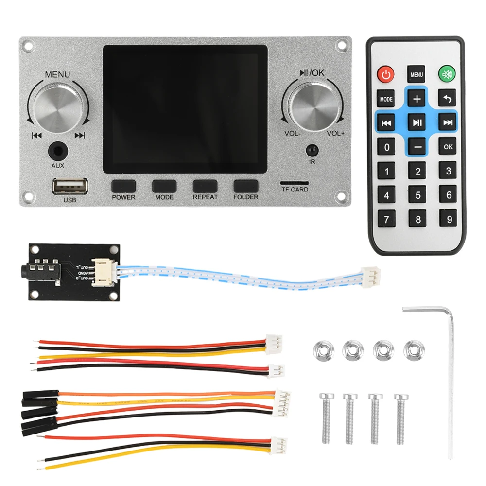 Фото 2,8-дюймовый цветной TFT-экран Bluetooth, модуль платы декодирования аудио без потерь, 2-канальный процессор с поддержкой I2S, цифровой аудиовыходной плеер постоянного тока 4,5-5 В №2