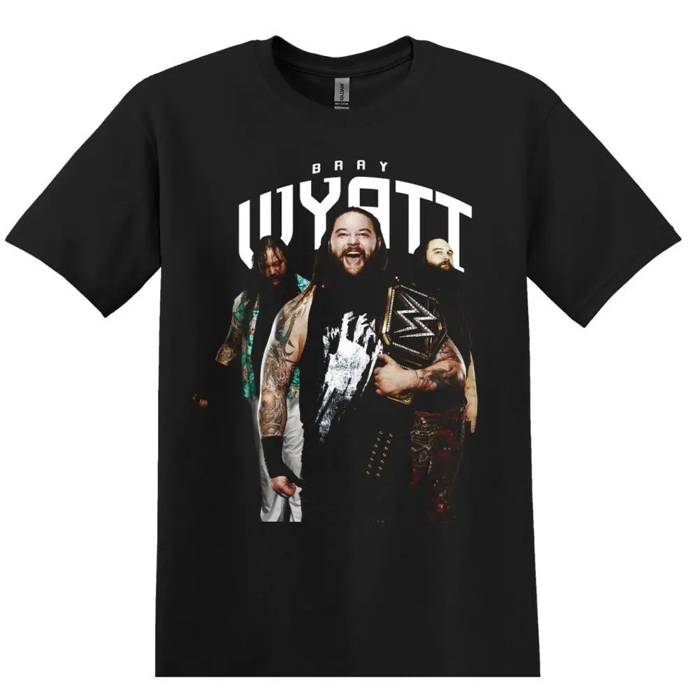 Фото Черная футболка для борьбы Bray Wyatt №5