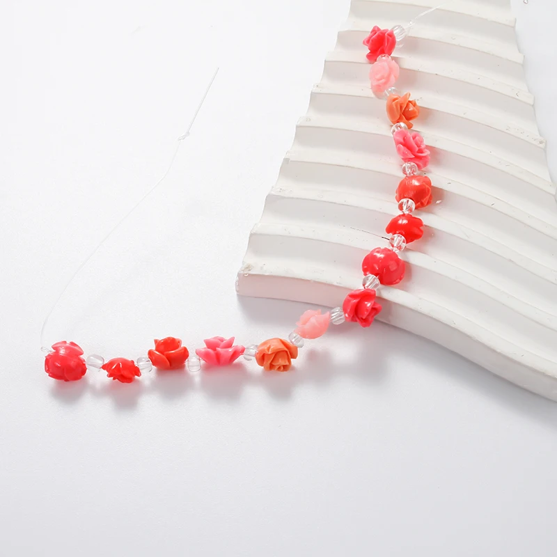 Розовый цветок розы, смола, lucite, свободные бусины-разделители для изготовления ювелирных изделий, браслет, ожерелье, аксессуары, подарок, цветочная бусина ручной работы (art.: 3920d23f23f20) - 3920d23f23f20