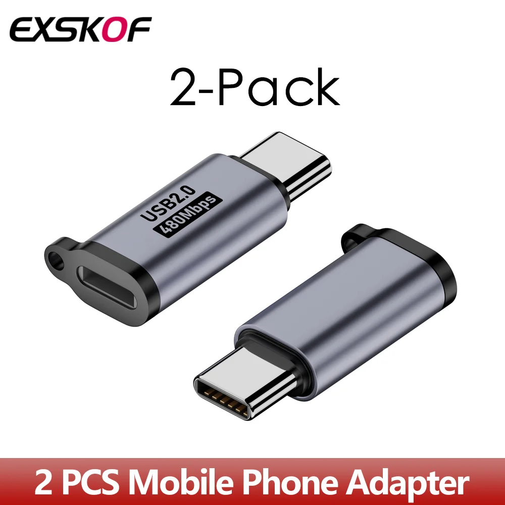 2 шт. адаптер для мобильного телефона Type-C к Lightning Female to USB C Male to Micro to Mini USB для IPhone 15 14 13 Pro IPad для Samsung