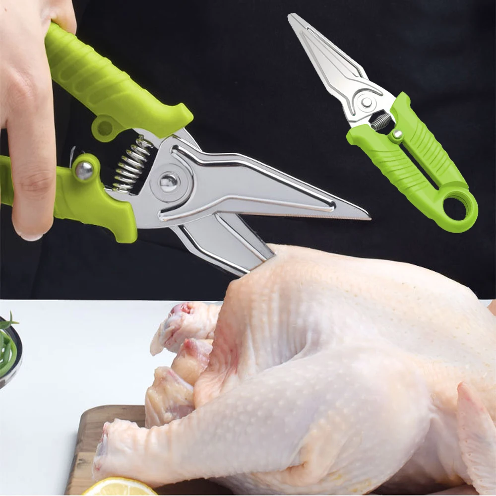 Кухонные специальные ножницы для куриных костей, искусственные ножницы для куриных уток, ножницы из нержавеющей стали, весы, ножницы для чистки кулинарии, нож