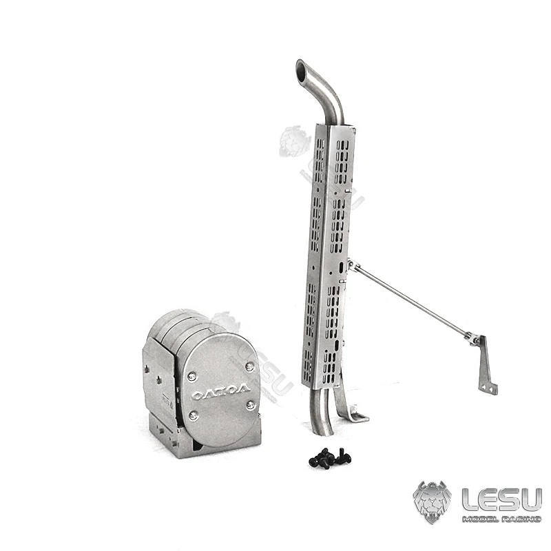 LESU Tamiya 1/14 модель грузовика игрушечная грязевая головка FE/VM металлический выхлопной бак G-6110 модифицированный