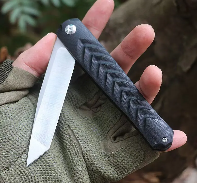 D2 Стальное лезвие G10 Ручка Edc Мультитул Ножи Утилита Ежедневная резка Открытый Тактический нож Bushcraft Принесите инструменты для заточки