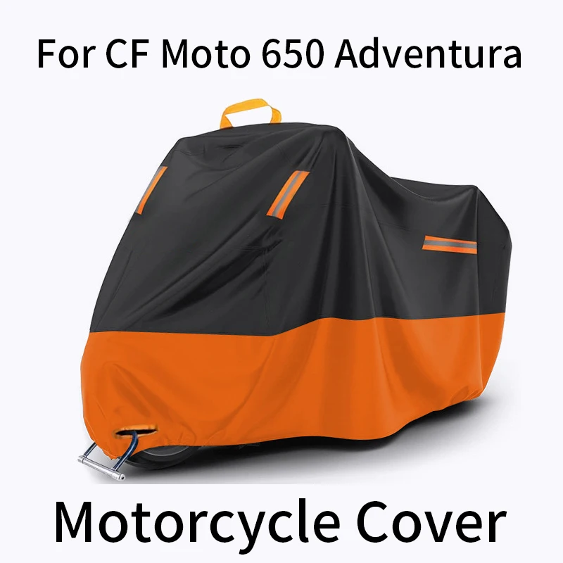 Для CF Moto 650 Adventura, водонепроницаемый УФ-пылезащитный чехол для мотоцикла со светоотражающими полосками, отверстиями для замка и сумкой для хранения Аксессуары для мотоциклов