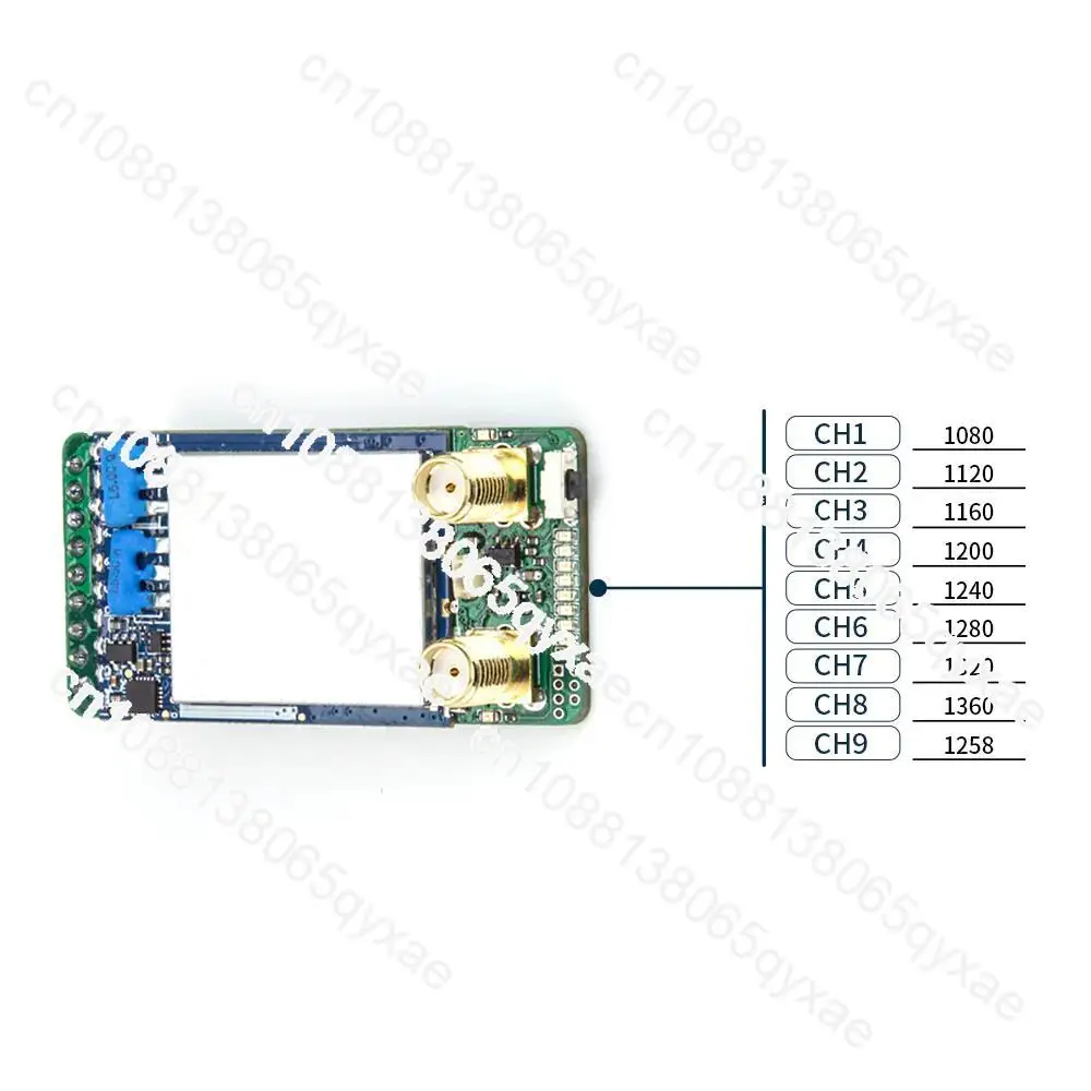 Фото SKYZONE 1.2GHz VRX Diversity Video Receiver 9CH wide band 1080MHz 1360MHz Compatible SKY04X SKY04O CobraX  SD FPV goggles №5