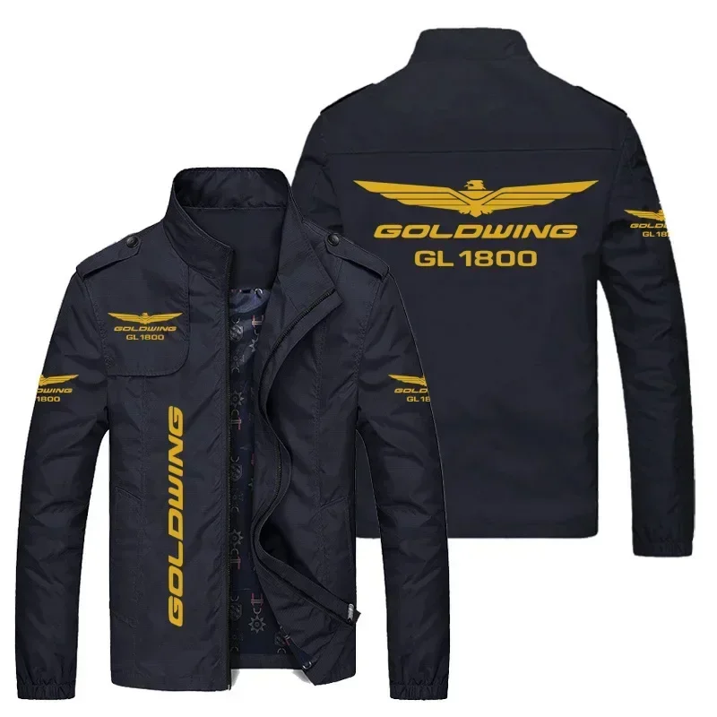 Весенне-осенняя новая мужская куртка с логотипом мотоцикла GOLDWING GL1800, мужская повседневная модная спортивная куртка