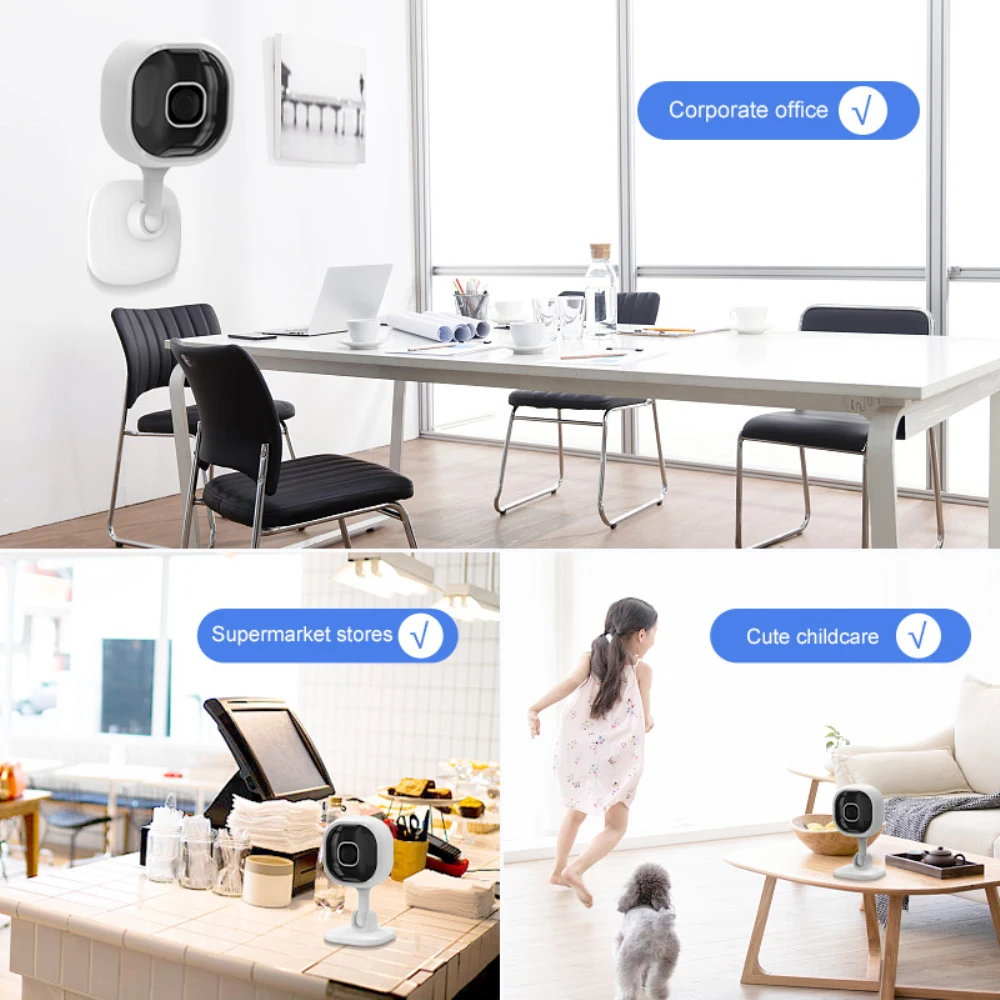 Мини-камера видеонаблюдения с автослежением, Wi-Fi, ИК-подсветкой и функцией ночного видения (art.: 3920c07b699f0) - 3920c07b699f0