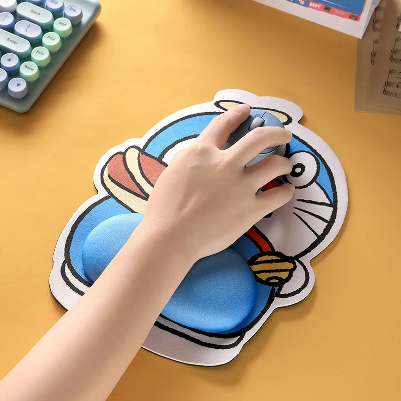 Фото Аниме игра Doraemon косплей силиконовый коврик для мыши коврики для клавиатуры запястья нескользящий эргономичный коврик для мыши с поддержкой рук коврик для офиса №2