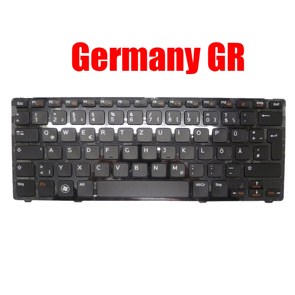 Немецкая клавиатура для ноутбука GR для DELL Inspiron 13Z 5323 14Z 5423, для Vostro 3360 0M0GF1 M0GF1 MP-11K56D06920 AER07G00010