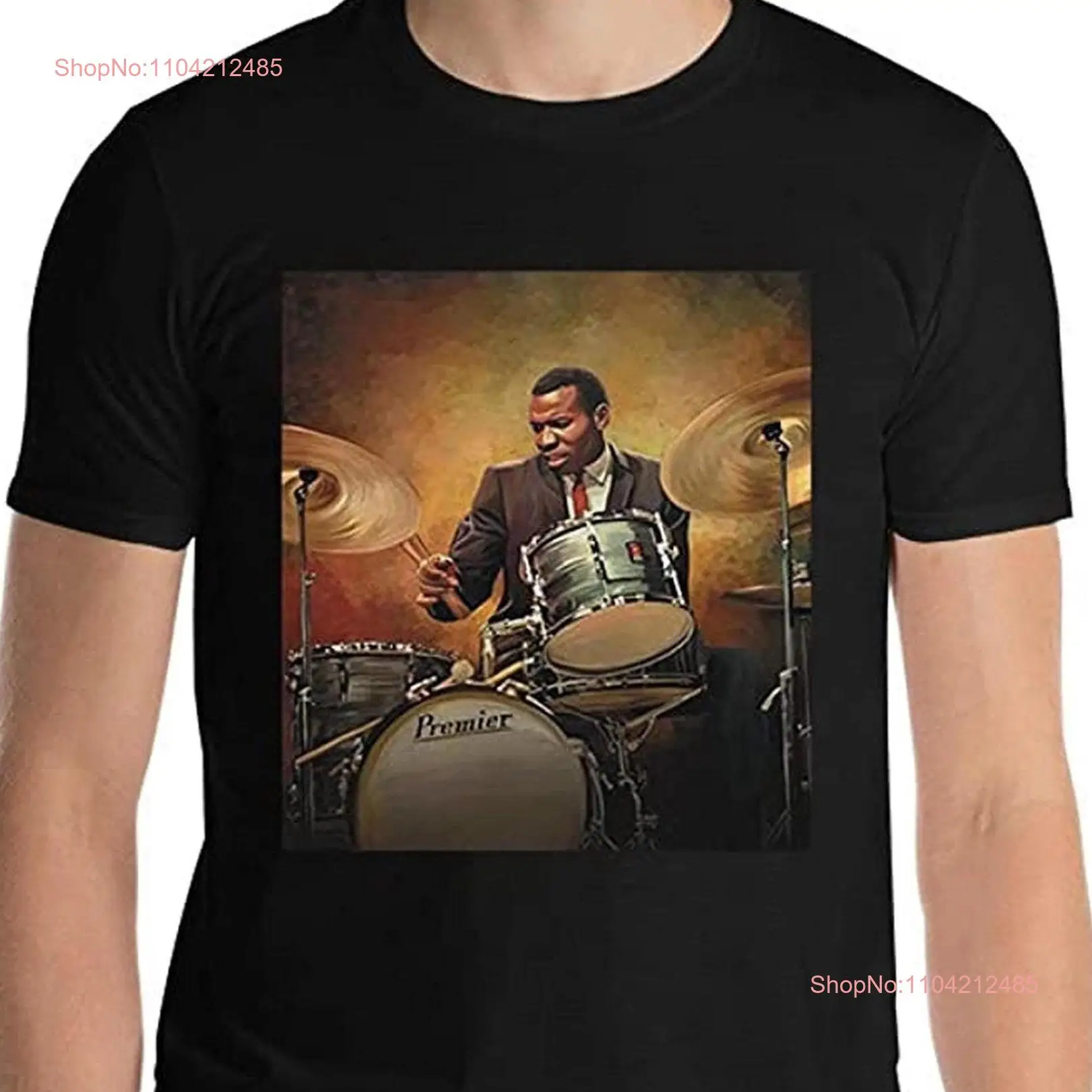 Футболка Elvin Jones Color Jazz Legend EricaCarpenters с длинными или короткими рукавами
