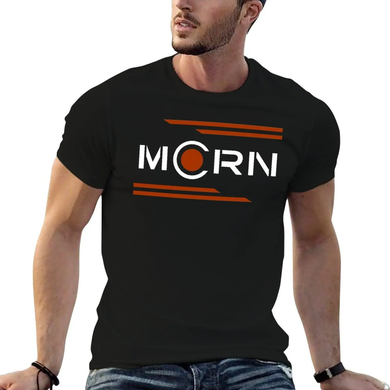 Классическая футболка с стандартным дизайном логотипа MCRN, футболки из 100% хлопка, мужская футболка с графическим рисунком