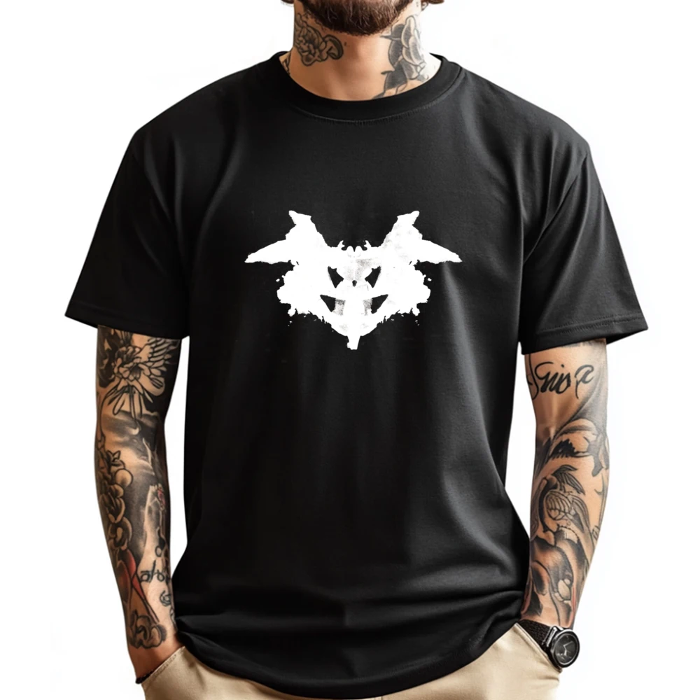 Rorschach Ink Blot Test Psychology Design Мужская корейская модная мужская футболка высокого качества для пар Роскошная
