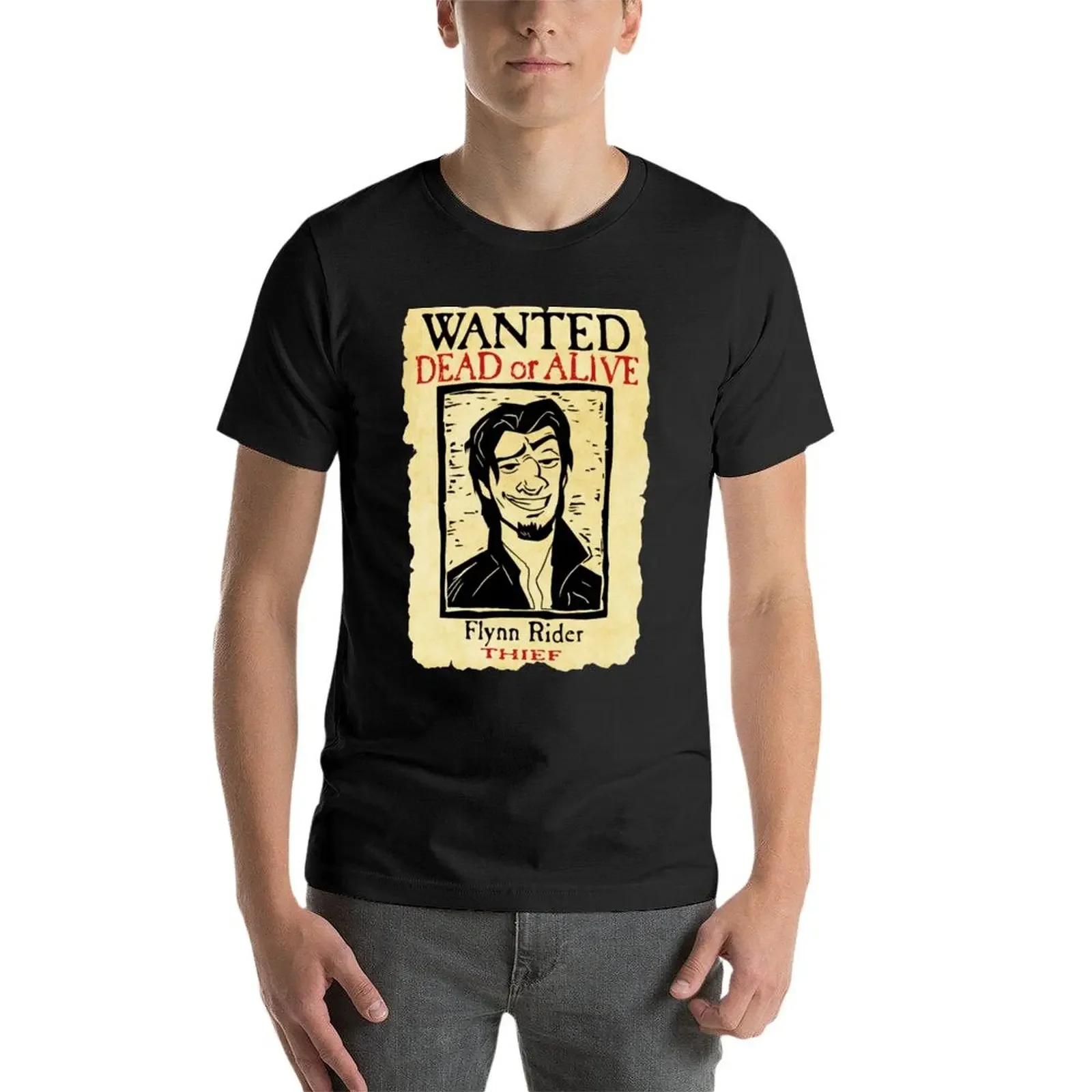 Фото Футболка Wanted-Flynn-Rider-Broken-Nose-Triblend, таможенный дизайн, свой собственный дизайн для мальчиков, большие спортивные футболки с животным принтом, новинка 2023 года №4