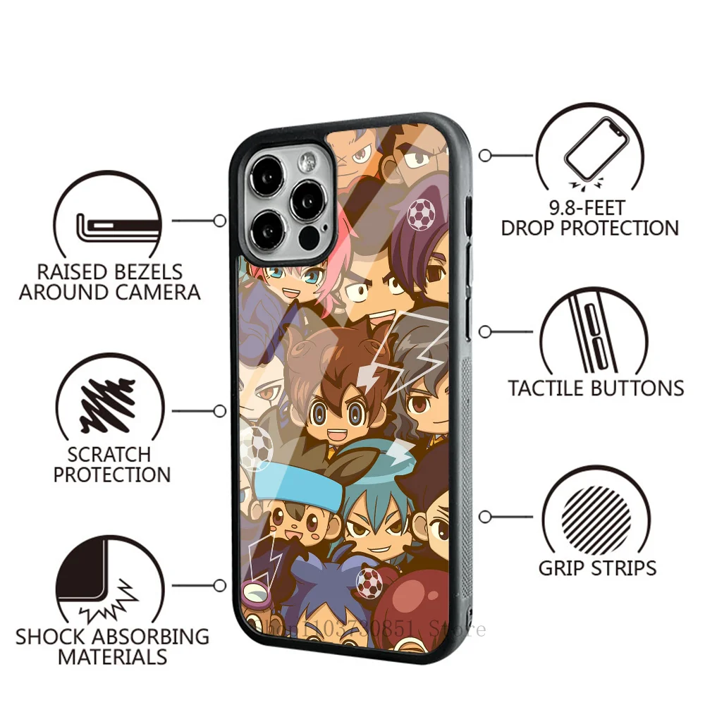 Фото Чехол для телефона аниме Inazuma Eleven Raimon Сильный магнитный для IPhone 15 14 13 Pro Max 11 12 Mini Alex Mirror для Magsafe Wireless №4