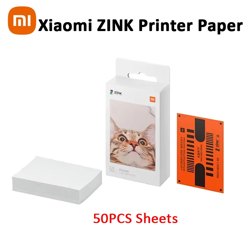 50/100 шт. Xiaomi ZINK карманная бумага для принтера самоклеящаяся бумага для фотопринтера Xiaomi 3-дюймовая мини-карманная бумага для фотопринтера