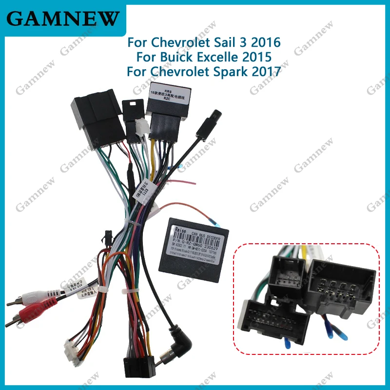 Автомобильный 16-контактный адаптер жгута проводов Canbus Box декодер для Chevrolet Sail 3 Buick Excelle Spark
