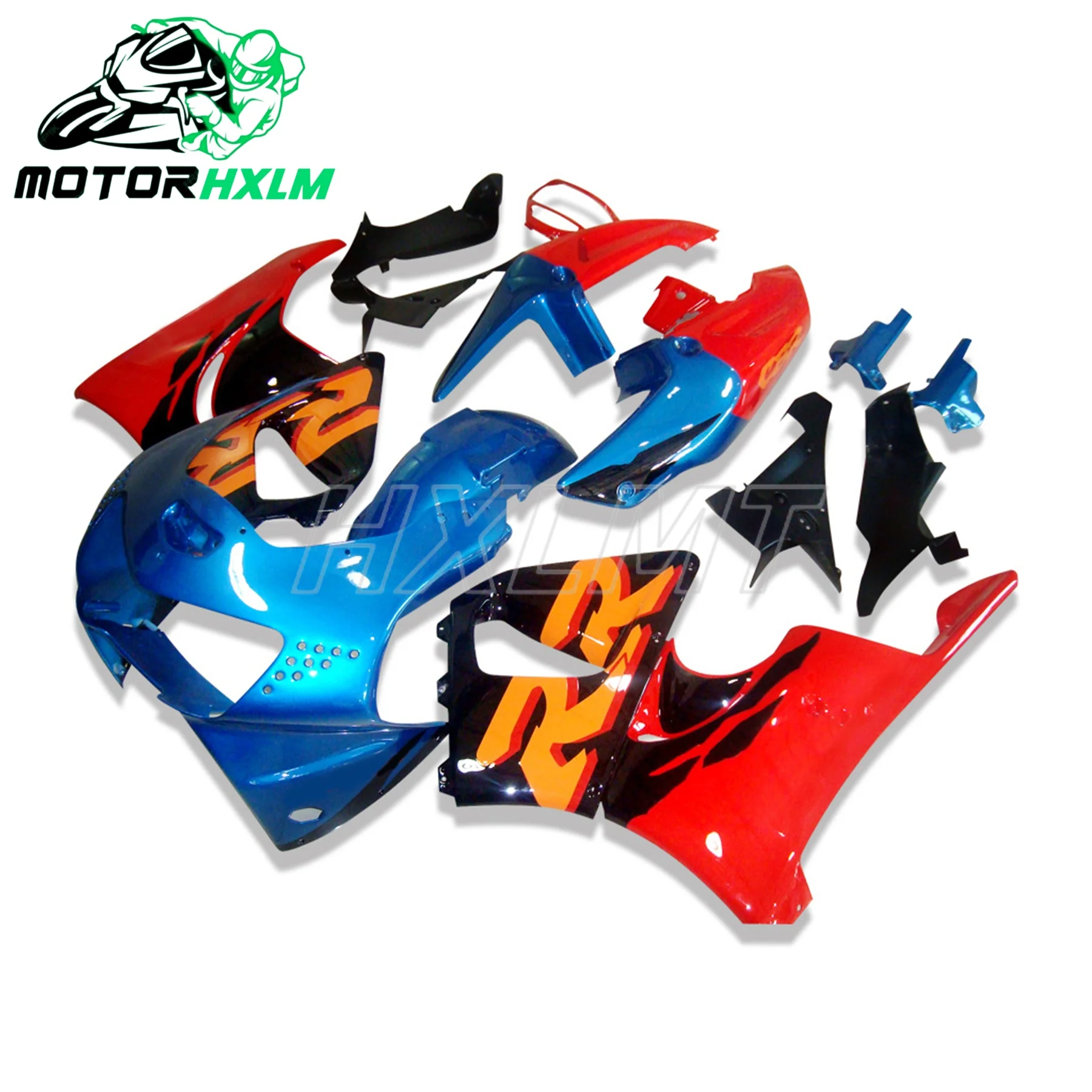 Комплект обтекателей для мотоцикла высшего рейтинга для HONDA CBR900RR 919 98 99 CBR900 RR CBR 900RR 1998 1999, белые, синие обтекатели, комплект кузова