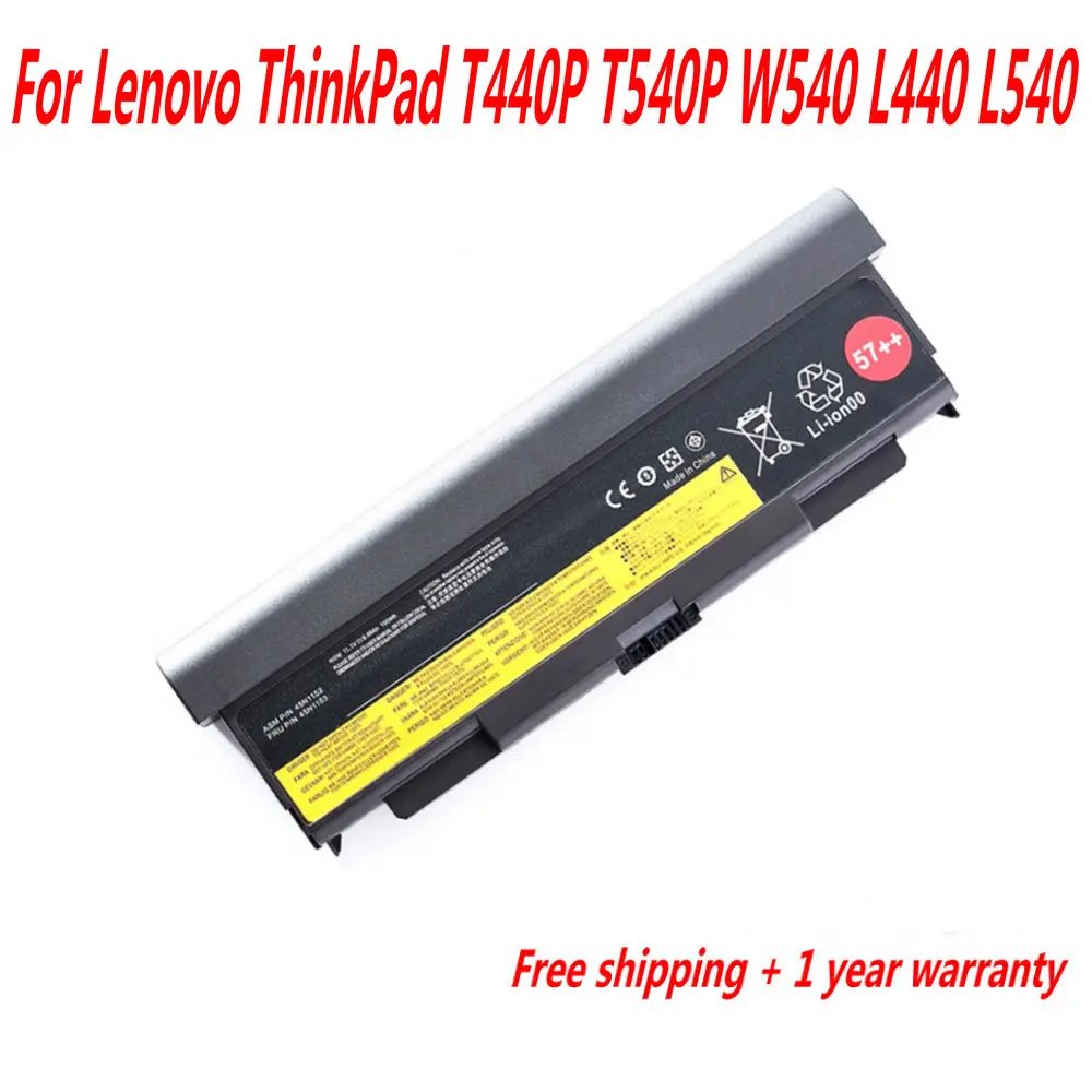 100WH 45N1152 Аккумулятор для ноутбука Lenovo ThinkPad T440P T540P W540 L440 L540 45N1152 45N1153 45N1149 45N1145 45N1160 57+ 57++