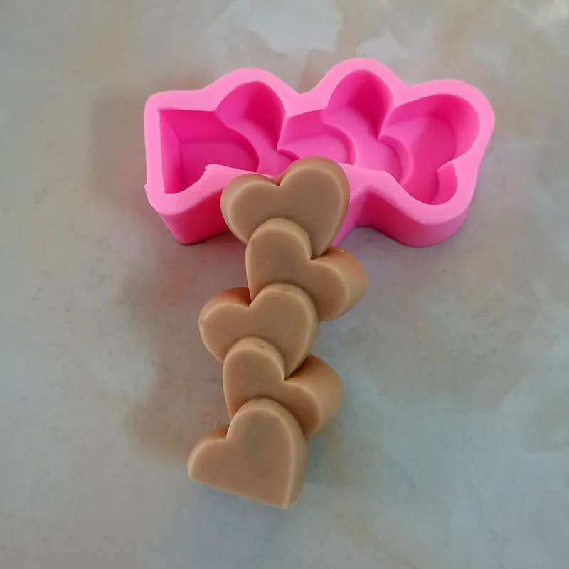 5-ступенчатая силиконовая форма для свечей Love, маяк, смола, форма для шоколада, сделай сам, изготовление свечей в форме сердца, принадлежности для рукоделия, подарок, домашний декор (art.: 3920cb40d5fda) - 3920cb40d5fda